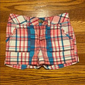 Like Love pink plaid shorts size 10